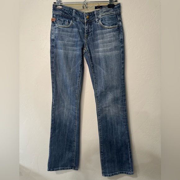 Vigoss Jeans Vingage Y2K Studio Boot Stretch Jager Lowrise Vintage Wash SZ 26 - Picture 2 of 15